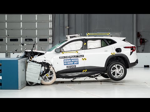 2024 Chevrolet Trax updated moderate overlap IIHS crash test
