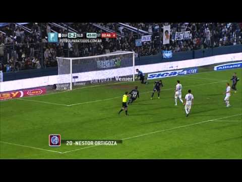 Gol de Ortigoza. Quilmes 0 - San Lorenzo 3. Fecha 4. Torneo Primera División 2014. FPT