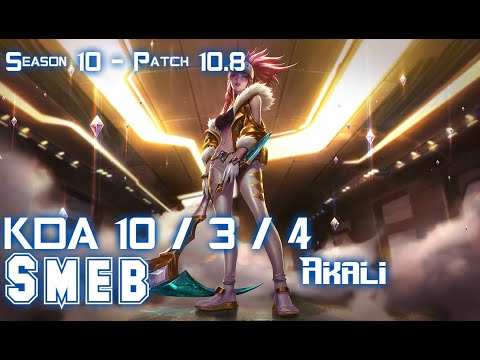 Smeb AKALI vs JAX Top - Patch 10.8 KR Ranked