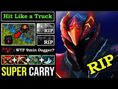 MOST SATISFYING RIGHT CLICK Super Carry 9min Blink Dragon Knight Mid Insane Hit Like a Truck DotA 2