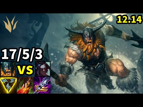 Olaf Jungle vs Kayn - KR Master | Patch 12.14