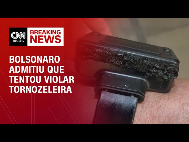 Bolsonaro admitiu que tentou violar tornozeleira com ferro de solda; veja vídeo| AGORA CNN