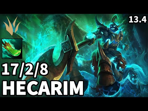 Hecarim Jungle vs Olaf - EUW Master | Patch 13.4