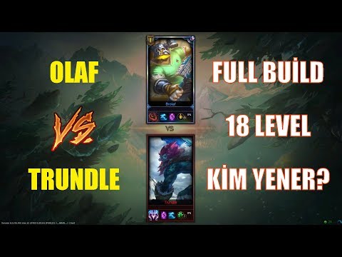 Olaf vs Trundle Full Build 18 Level 1v1