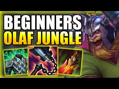 HOW TO PLAY OLAF JUNGLE & CARRY FOR BEGINNERS IN S12! - Best Build/Runes Guide S+ League of Legends