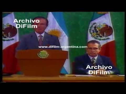 DiFilm - Carlos Menem visita Mexico (1997)