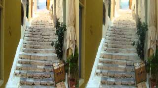 preview picture of video 'Stairs in Nauplio Old City 3D HD'