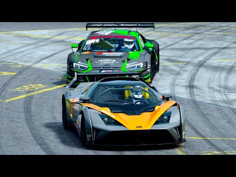 KTM X-Bow GT4 vs Audi R8 LMS EVO at Top Gear Track