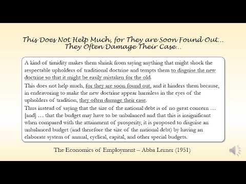 Thumbnail for This Does Not Help Much, for They are Soon Found Out…They Often Damage Their Case… (1951) by Abba Lerner