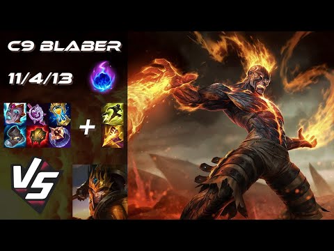 Cloud9 Blaber JUNGLE Brand vs Jarvan IV - NA Challenger Patch 25.S2.2