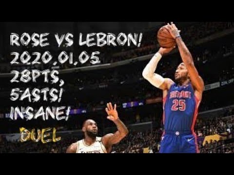 Derrick Rose Full Game Highlights vs Lakers! | 2020.01.05 | 28pts!