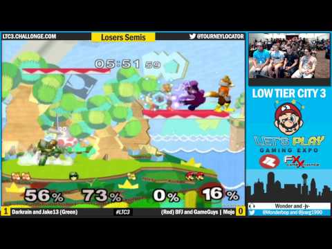 LTC3 Melee - Darkrain & Jake13 vs BFJ & Mojo - Losers Semifinals