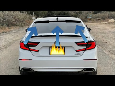 Rear Window Roof Spoiler Install Accord Sport 2.0T