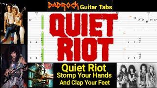 Stomp Your Hands Clap Your Feet - Quiet Riot - Guitar + Bass TABS Lesson