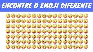 Encontre o emoji diferente na imagens