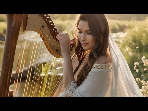 Relaxing Music 😌 12 Hours of Heavenly Harp Music 😌 No Repeats