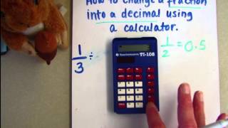 Converting a fraction to a decimal with a calculator