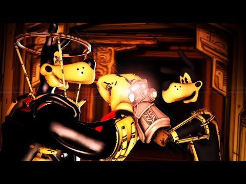 BENDY CHAPTER 4 INK BRUTE BORIS VS INFINITY INK GAUNTLET  RESISTANCE BORIS FIGHT #2 [BATIM SFM]