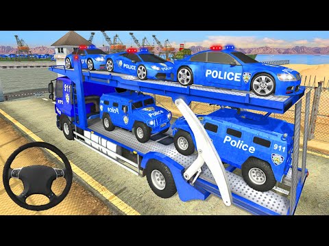 Grand Police Transport Truck Simulator - Police Cars Driving 3D - Android GamePlay #1 HD