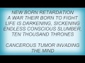 Testament - Ten Thousand Thrones Lyrics