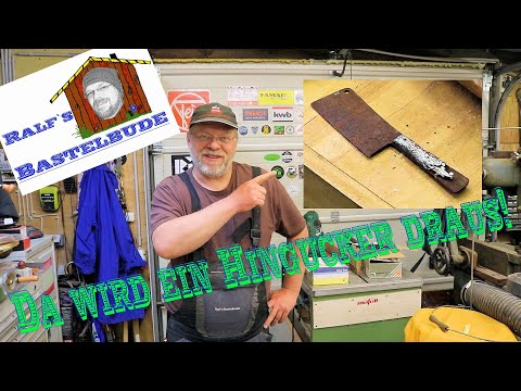 Küchenbeil restaurieren für Anfänger! Antique Rusty Cleaver Restoration