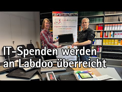 Labdoo: Kreis Mettmann überreicht IT-Spenden