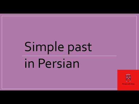 structure and usage of simple past in Persian/Farsi with personal endings in this tense