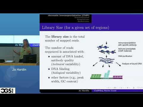 Jo Hardin | Selecting Between sample ChIP Seq Normalization Methods From The Perspective of Their As