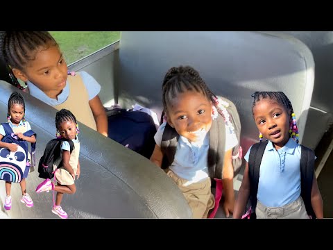 Jacey’s First Day Riding A School Bus 😭