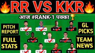 RR vs KKR Dream11 Prediction | RR vs KKR Dream11 Team | RR vs KKR 30th Match Dream11