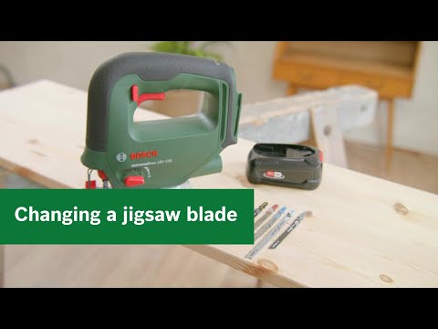 Bosch jigsaws: Changing the saw blade
