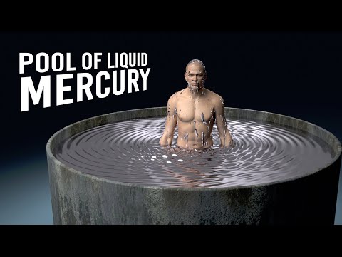 Liquid Mercury (34.5 kg) - MS Jar, Density 13.6
