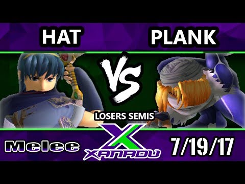 S@X 211 - Hat (Marth) Vs. Plank (Sheik) - Smash Melee Losers Semis - SSBM
