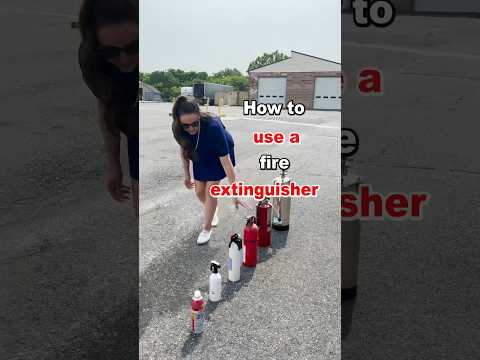How to use a fire extinguisher