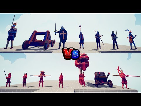 DYNASTY Team Vs MEDIEVAL Team - Totally Accurate Battle Simulator | TABS
