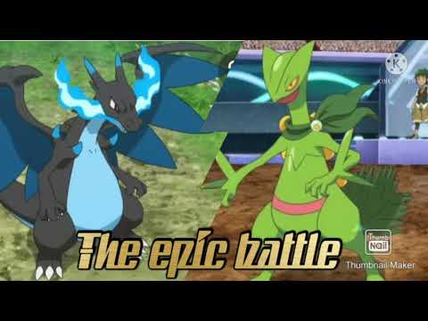 Fan made battle of alain and ash telugu Pokemon /sceptile master telugu
