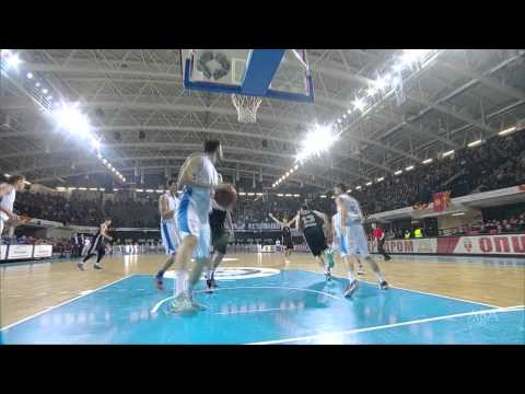 ABA Liga 2014/15, Round 20 match: MZT Skopje Aerodrom - Partizan NIS (31.1.2015)