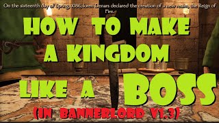 How EARLY can you make your KINGDOM in Bannerlord?  V1.3 Beta testing(in our Battanian Campaign)
