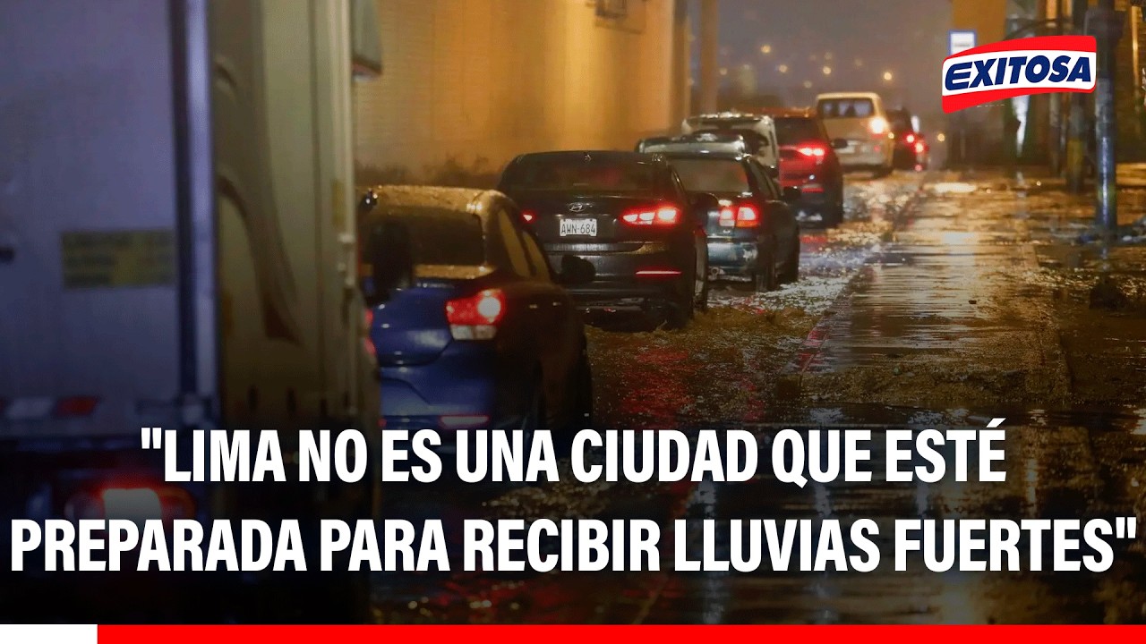 🔴🔵 Angello Tangherlini, advirtió que Lima no está preparada para afrontar lluvias fuertes
