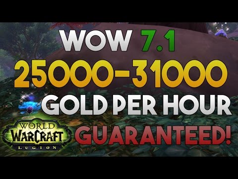WoW Legion Gold Farming: 25000 - 31000 Gold Per Hour - Legion Gathering