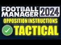 Opposition Instructions Cheat Sheet (Tactical) FM24 Tactics