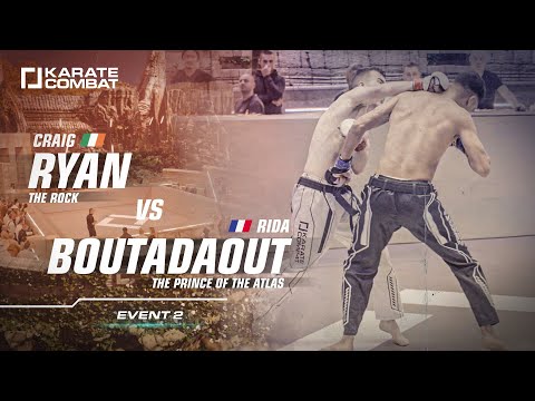 FULL FIGHT: Craig RYAN vs  Rida BOUTADOUT - Karate Combat S02E02 - Welterweight  Karate Bout