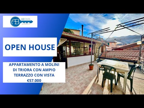 🏡APPARTAMENTO A MOLINI DI TRIORA CON AMPIO TERRAZZI CON VISTA