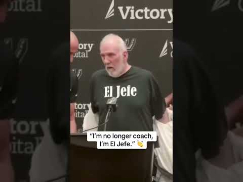 Gregg Popovich on his new role as Spurs President of Basketball Operations (via @spurs/TT)