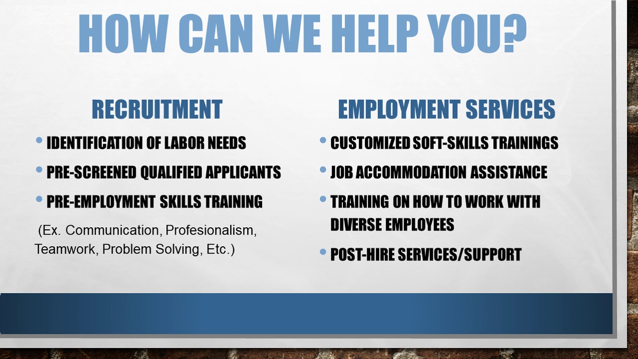 Community Action Program (CAP) - Workforce Development 101 for Employers