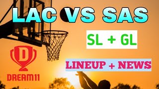 LAL VS SAS | LAL VS SAS DREAM11 | American basketball league | LAL VS SAS DREAM11 TEAM PREDICTION |