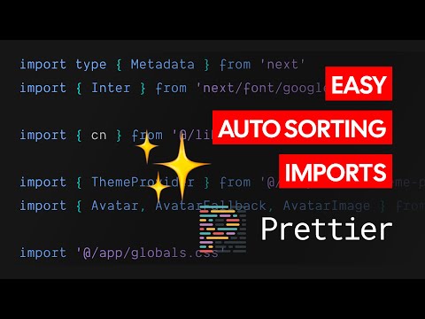 Auto Sort TypeScript Imports with Prettier ✨