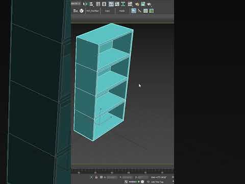 3ds Max Bookshelf Simple Modeling          #3dmaxtutorial #3dmax #3dmodeling #beginner #modelingtips
