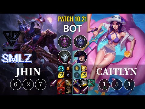 OMG Smlz Jhin vs Caitlyn Bot - KR Patch 10.21
