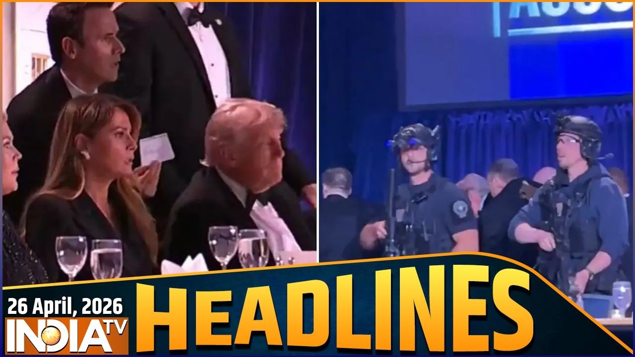 Headlines: आज की बड़ी खबरें | Washington Hotel firing | Trump | US Iran Talk Update | Bengal Election